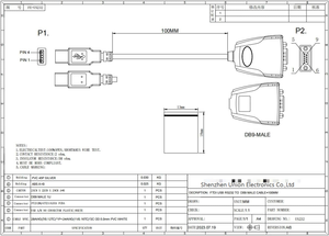 Cable USB a DB9 Macho RS232 <span class=keywords><strong>US232R</strong></span>-100-BULK, Cable Convertidor de 1M con Chip FT232RQ, Compatible con Todos los Sistemas Informáticos - Product Image 6