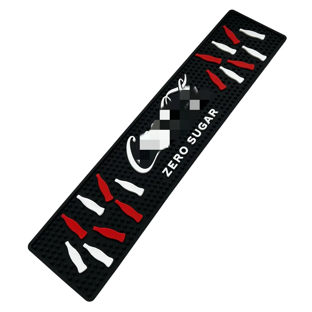 Oem Logo Zachte Pvc Custom Rubber Moderne Bar Runner Merk Bar Matten Met Logo 'S Voor Bier