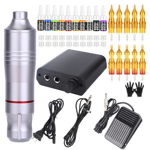 Kit Profesional de Máquina de Tatuar con Agujas de Cartucho, Pedal, Fuente de Alimentación, Juego Completo para Artistas del Tatuaje y Uso en Estudio - Product Image 2
