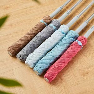Coral Fleece Wring Out Mop Rectangular Hands Free Easy Use Household Cleaning Tool - Product Image 4