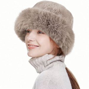 Chapeaux d'hiver en fourrure douce et chaude pour femmes, chapeaux seau de luxe pour femmes, vente en gros - Product Image 5