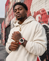 Boîtier de montre en laiton de luxe avec lunette en moissanite VVS en forme d'épingle de dragon, style Ice Out, pour Casio G-Shock DW6900, pièces de montre Hip Hop, vente en gros