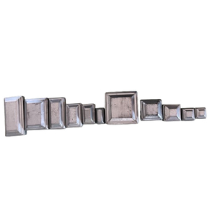 Copertura Decorativa <span class=keywords><strong>in</strong></span> Metallo per Pali Rettangolari, Tappo Quadrato per Pilastri, Copertura per Tubi di Recinzione Pressati - Product Image 1