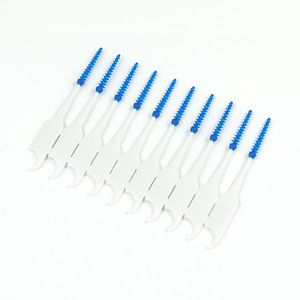 Venta al por Mayor Directa de Fábrica, 40 Cepillos Interdentales de Goma Suave, Palillos de Dientes de Doble Punta, Lazos para Orejas, Suministro Directo de Supermercado - Product Image 1