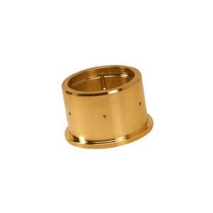 Boîtier cylindrique en laiton plaqué or brillant usiné CNC, avec capuchons usinés en laiton à tolérance serrée pour raccords d'instruments de test - Product Image 3