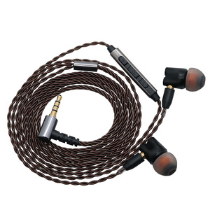 Auriculares con cable con cono de papel de 8 mm, unidad híbrida de PU, cable desmontable MMCX, audio de alta resolución para uso con teléfonos móviles. - Product Image 2