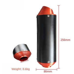 Tuyaux d'échappement pour moto, échappement en aluminium usiné CNC, tuyau d'échappement et silencieux colorés en forme de bouche de poisson pour moto tout-terrain - Product Image 2