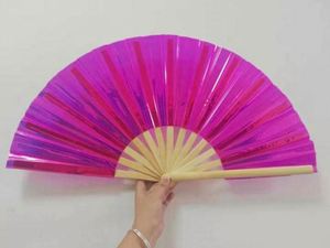 Abanico Plegable Grande de 13 Pulgadas/33 cm, Diseño de Rosas Hecho a Mano, Marco de Bambú Negro, Tela y Plástico, Regalo Perfecto para Fiestas, Abanico para Eventos - Product Image 6