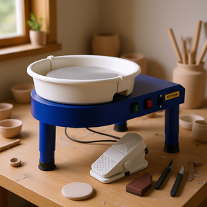 Vevor 14 Inch Ceramic Electric <b>Clay</b> Machine With Detachable Basin Foot Pedal For Home Art Craft <b>Pottery</b> - Product Image 2