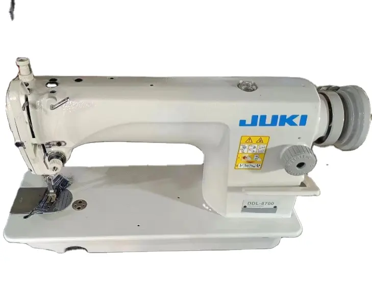 Máquina de costura usada japonesa, alta velocidade, feita no japão, jukis ddl-8700, único agulha, lockstitch, cabeça da máquina de costura usada, máquina de costura 8700