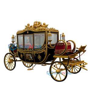 Charrettes électriques de différents styles et couleurs, chariot à chevaux mobile, élégante calèche de princesse - Product Image 1