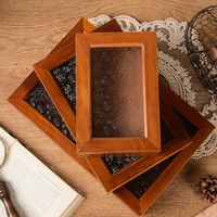 Armoire rétro bégonia fleur verre Style scandinave Rectangle tiroir de rangement de bureau pour cosmétiques aluminium PP
