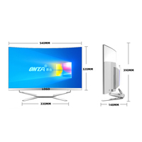 Ordinateur Tout-en-un de Jeu Professionnel et Unique sur Mesure OEM/ODM, Écran Incurvé de 23.8, 27, 32 Pouces, PC de Bureau Tout-en-un avec Processeur Core I3 I5 I7 I9