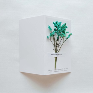 Tarjeta de felicitación <span class=keywords><strong>vintage</strong></span> de flores secas, tarjeta de felicitación creativa - Product Image 4