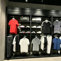 Étagères de magasin de vêtements de sport personnalisées, murs de présentation de chaussures de style entrepôt, présentoirs de chaussures pour magasins de liquidation, armoires de présentation de chaussures pour magasins à prix réduits