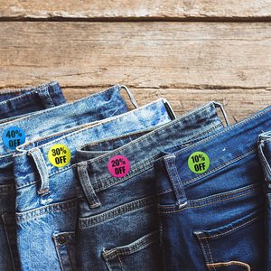500 pièces rouleau 1 pouce autocollants de prix réduit pour l'étiquetage des stocks de détail étiquettes de réduction promotionnelles adhésives pour les prix de détail - Product Image 4