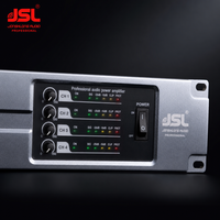 4 Kanal D Sınıfı Güç Amplifikatörü 4x400W 4x600W 2x1200W 2U Profesyonel Ses Amplifikatörü Susturucu 1000 SNR 109dB Canlı Ses için