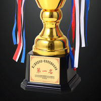 Trophée World Metal Trophy Coupe d'Europe Style Champions League Trophy Awards for School Sports Competition Prize Vente à chaud en gros JZ