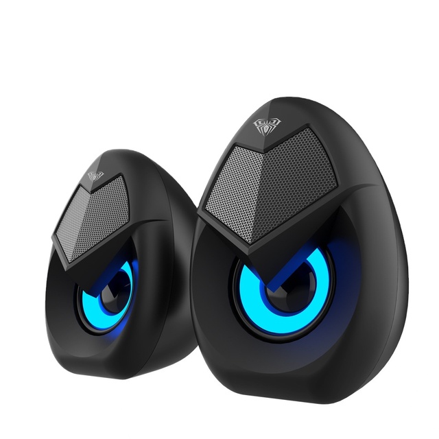AULA N-69 RGB Wired Computer Speaker for Desktop/Laptop- Digital Esports Design USB Audio Player