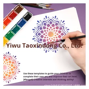 Para <span class=keywords><strong>Amazon</strong></span>, plantilla de <span class=keywords><strong>pintura</strong></span> de pared de Mandala hueca redonda transfronteriza, Material plástico auxiliar para <span class=keywords><strong>pintura</strong></span> en aerosol - Product Image 4