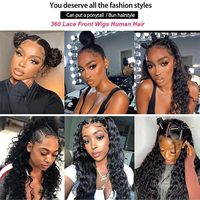 Cheveux Brésiliens en Gros 360 Full pour Perruque, Vierge Remy Noir Naturel Transparent pour Perruque Invisible Kinky Straight Yaki