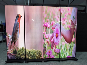 p2 Poster Indoor Advertising RGB Portable <b>Standing</b> High Brightness WiFi 4G USB Poster Video LED Display - Product Image 6