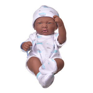 ตุ๊กตาซิลิโคนรีบอร์นขนาด 35 ซม. ตลกขบขัน แสดงอารมณ์ได้อย่างสมจริง ตุ๊กตาซิลิโคนรีบอร์นผิวสีแอฟริกันอเมริกัน สำหรับเด็กผู้หญิง - Product Image 4