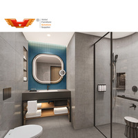 Service clé en main pour entreprise de meubles : Ensemble de chambre d'hôtel de luxe Hyatt, style occidental moderne, en tissu écologique, taille complète
