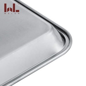 Bandejas Rectangulares Personalizadas al por Mayor para Catering, Bandejas de Acero Inoxidable para Servir en la Cocina - Product Image 4