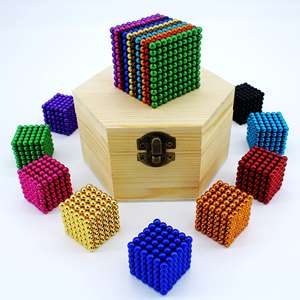 도매 버키볼 매직 마그네틱 감압 볼 1000개 교육용 자석 구슬 장난감 마그네틱 볼 버키볼 - Product Image 5