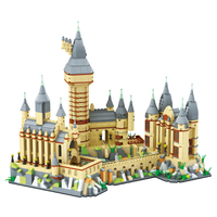 Modèle d'architecture en vente en gros de blocs de construction jouets micro blocs mini briques château bricolage jouets éducatifs pour les enfants assemblage