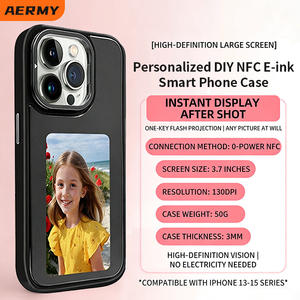 Coque de téléphone AERMY NFC E-Ink antichoc au design professionnel pour iPhone 15 16 Pro Max – <span class=keywords><strong>Recrutement</strong></span> d'agents, usines source, support vente en gros - Product Image 2
