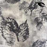 Tissu en Georgette fluide de qualité supérieure, imprimé marbré, à tombé doux, style encre