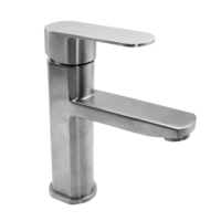 Robinet de lavabo cascade design en acier inoxydable avec cartouche céramique pour salle de bain