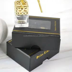 8ml Luxury Clear Hanging Car Perfume Diffuser Bottle With Paper Box