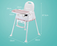 Chaise haute portable unique pour bébé, siège pour enfants, chaise haute pour bébé, chaise haute réglable pour l'alimentation des bébés
