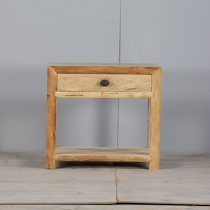 Wooden Bedside Table with Practical Storage Solutions Bedroom Side Cabinet Furniture for Hotels Resorts and Apartments - Product Image 1