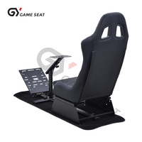 Cockpit de simulateur de course pliable réglable en acier GY013 pour Playstation, siège baquet de jeu de course