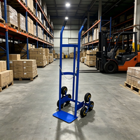 Carretilla de Plataforma Plegable Industrial OEM de Metal con 2 Ruedas, Duradera y Ajustable, para Almacén