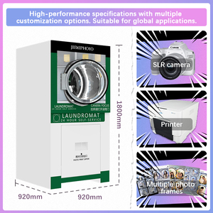 Cabina de <span class=keywords><strong>Fotos</strong></span> con Forma de Lavadora JIPAI Viral, Quiosco de Impresión de Selfies Estilo Coreano, Sin Personal, 24 Horas - Product Image 2