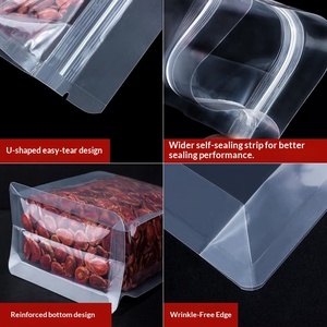 Bolsas <span class=keywords><strong>de</strong></span> Embalaje <span class=keywords><strong>de</strong></span> Alimentos Transparentes, Selladas, <span class=keywords><strong>de</strong></span> Ocho Lados, Reutilizables, Universales para Granos Integrales, <span class=keywords><strong>Cereales</strong></span>, Té y Regalos - Product Image 3