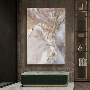Abstrait <span class=keywords><strong>bleu</strong></span> or marbrure mur Art toile peinture moderne nordique affiches <span class=keywords><strong>et</strong></span> impressions photos murales pour la décoration de salon - Product Image 6