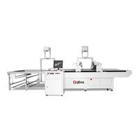 Machine de découpe à couteau oscillant Gbos 1625 à double tête, cuir, PVC, PU, couteau numérique VC9-1625TT