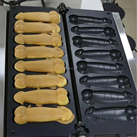 Machine à gaufres en forme de pénis antiadhésive neuve de qualité commerciale américaine, équipement de cuisson pour en-cas farcis de formes originales