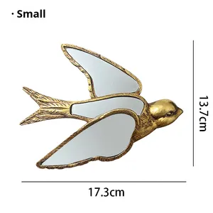 Art Deco matrimonio eco-friendly resina sfondo appesa da parete animale farfalla libellula <span class=keywords><strong>specchio</strong></span> decorativo - Product Image 5