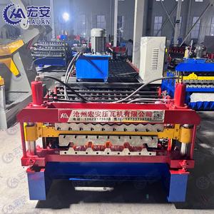 Máquina de Procesamiento de Tejas de Acero de Doble Capa para Casas Contenedor, Máquina de Conformado de Rollos de Doble Capa Totalmente Automática - Product Image 4