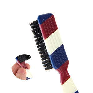 Wholesale Custom logo Brush Mini Barber Salon <strong>Neck</strong> Clean Brush Barber <strong>Knife</strong> Old-fashioned Oil men hair brush - Product Image 3