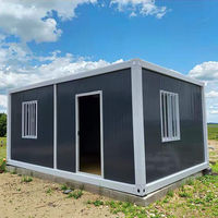 Conteneur personnalisé pliable pour bureau, mini-maison préfabriquée, maison conteneur pliable de 20 pieds
