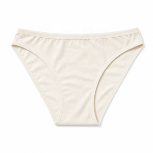 Slip Bikini in Cotone Biologico GOTS per Donne, Vita Bassa, Taglio Alto, Morbidi e Traspiranti, Vendita all'Ingrosso, Logo Personalizzato, Ecologici - Product Image 1