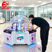Distributeur automatique de cadeaux Center Island, à monnayeur, 4 joueurs, avec jeu d'excavatrice et de grue à prix, pour Centres de Divertissement Familiaux (FEC) et Centres Commerciaux, OEM